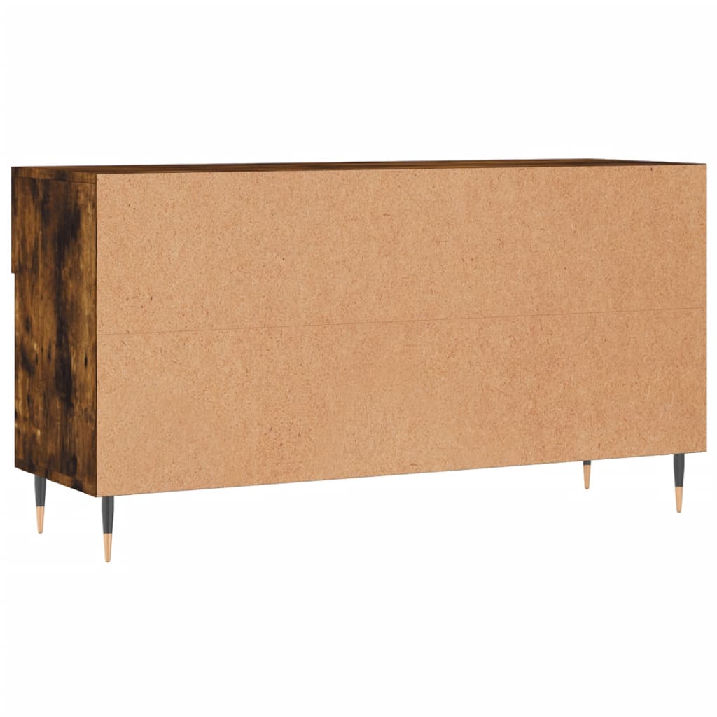 Banc à chaussures chêne fumé 102x35x55 cm bois d'ingénierie - XIOS