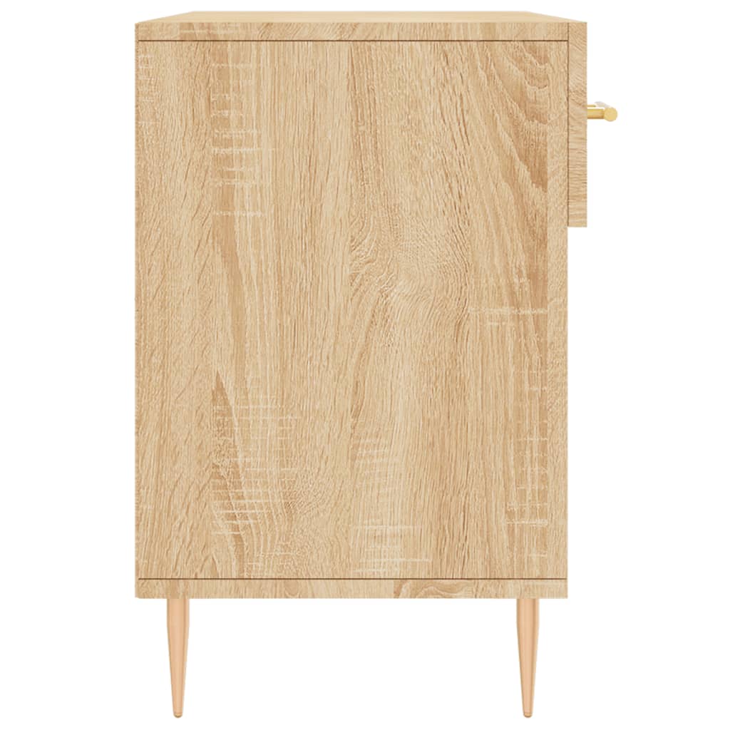 Banc à chaussures chêne sonoma 102x35x55 cm bois d'ingénierie - XIOS