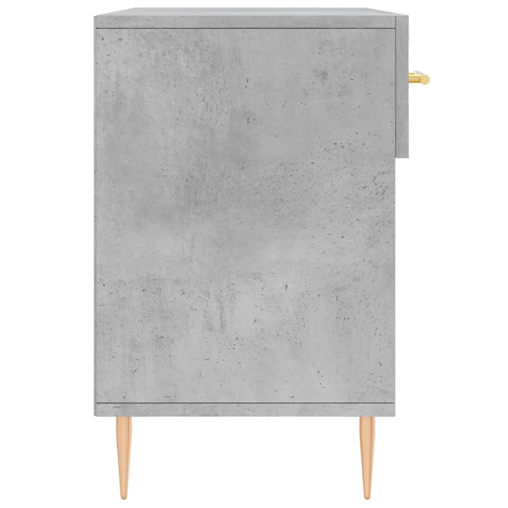 Banc à chaussures gris béton 102x35x55 cm bois d'ingénierie - XIOS