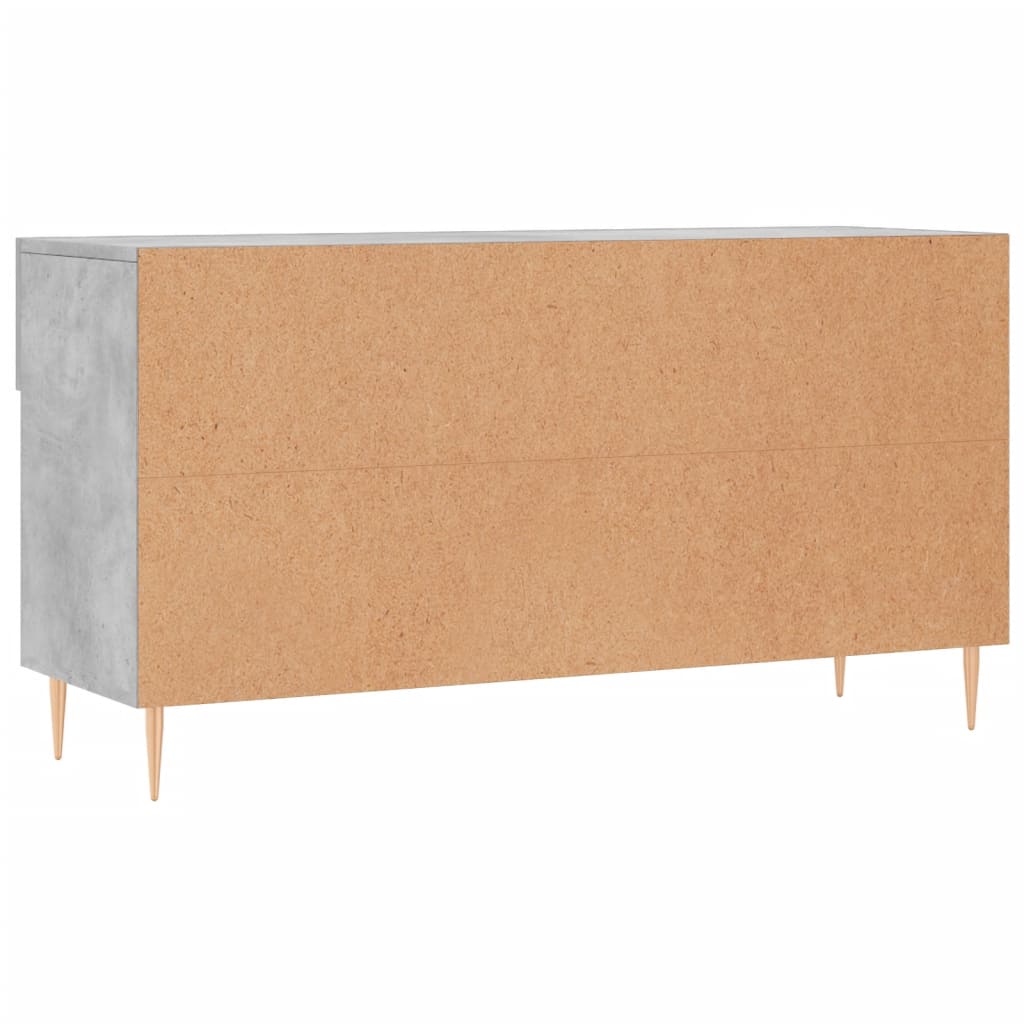 Banc à chaussures gris béton 102x35x55 cm bois d'ingénierie - XIOS