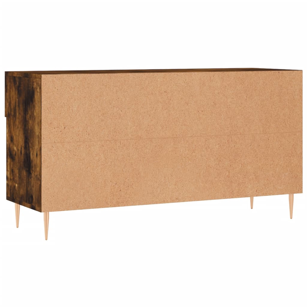 Banc à chaussures chêne fumé 102x35x55 cm bois d'ingénierie - XIOS