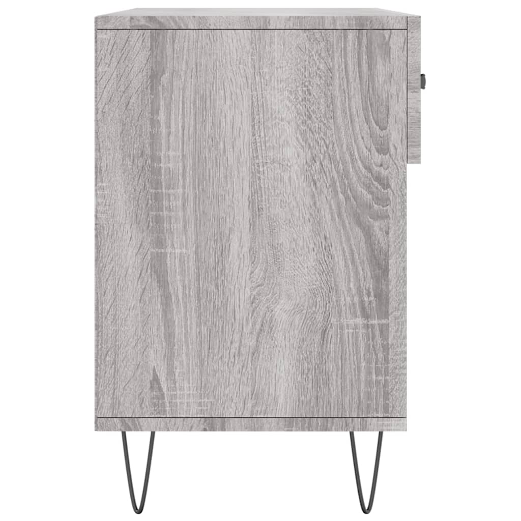 Banc à chaussures sonoma gris 102x35x55 cm bois d'ingénierie - XIOS