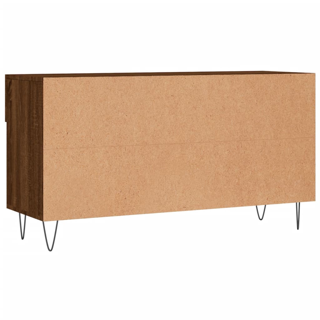Banc à chaussures chêne marron 102x35x55 cm bois d'ingénierie - XIOS