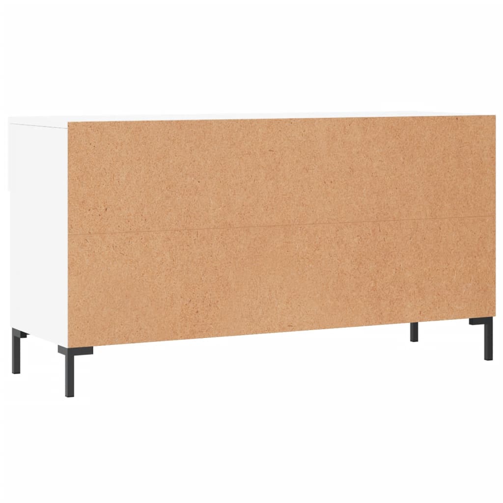 Banc à chaussures blanc 102x35x55 cm bois d'ingénierie - XIOS