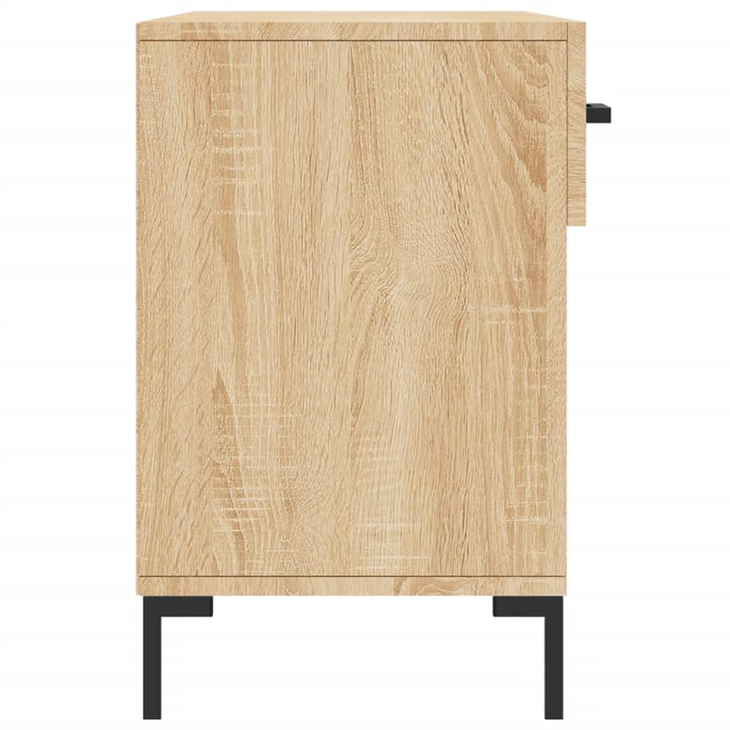 Banc à chaussures chêne sonoma 102x35x55 cm bois d'ingénierie - XIOS
