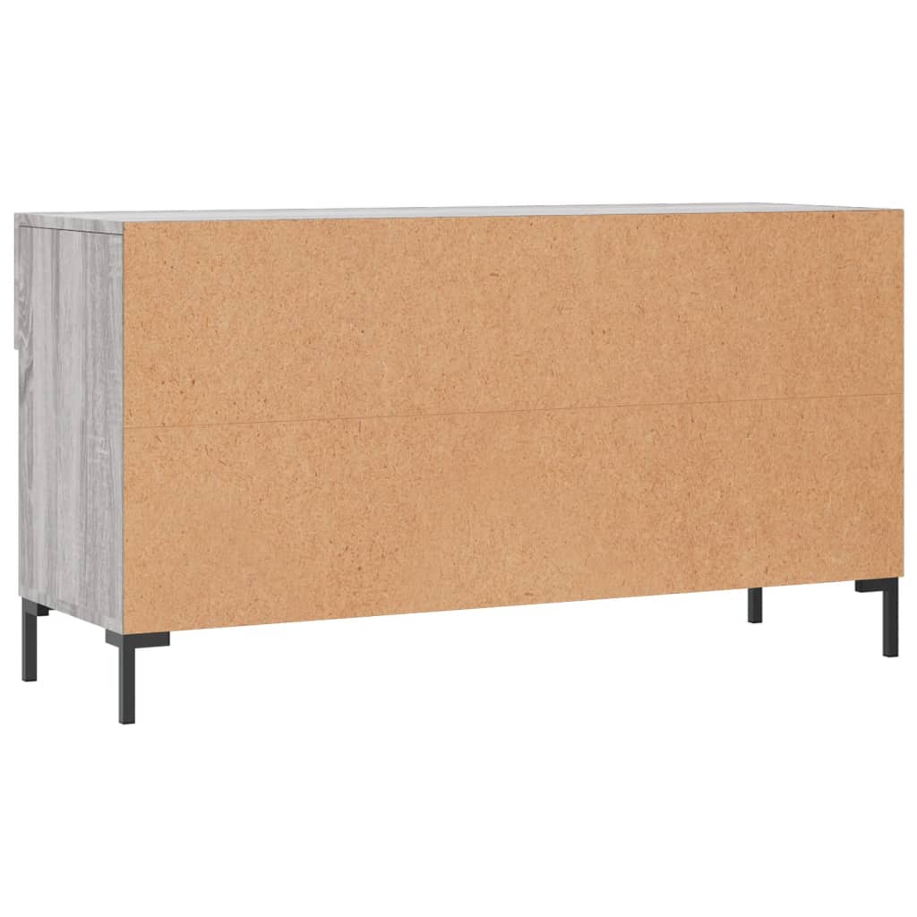 Banc à chaussures sonoma gris 102x35x55 cm bois d'ingénierie - XIOS