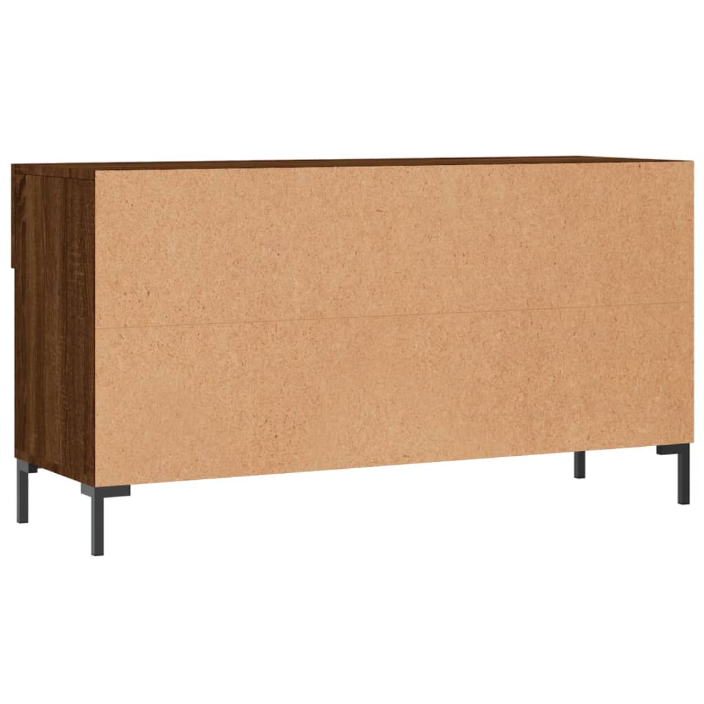 Banc à chaussures chêne marron 102x35x55 cm bois d'ingénierie - XIOS
