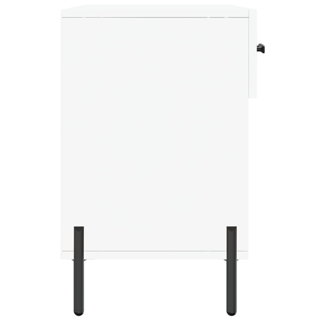 Banc à chaussures blanc 102x35x55 cm bois d'ingénierie - XIOS
