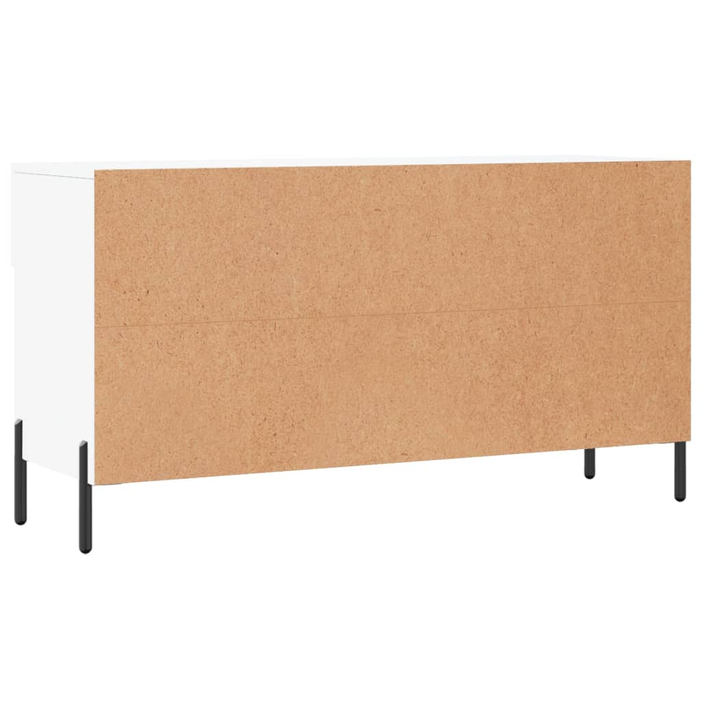 Banc à chaussures blanc 102x35x55 cm bois d'ingénierie - XIOS