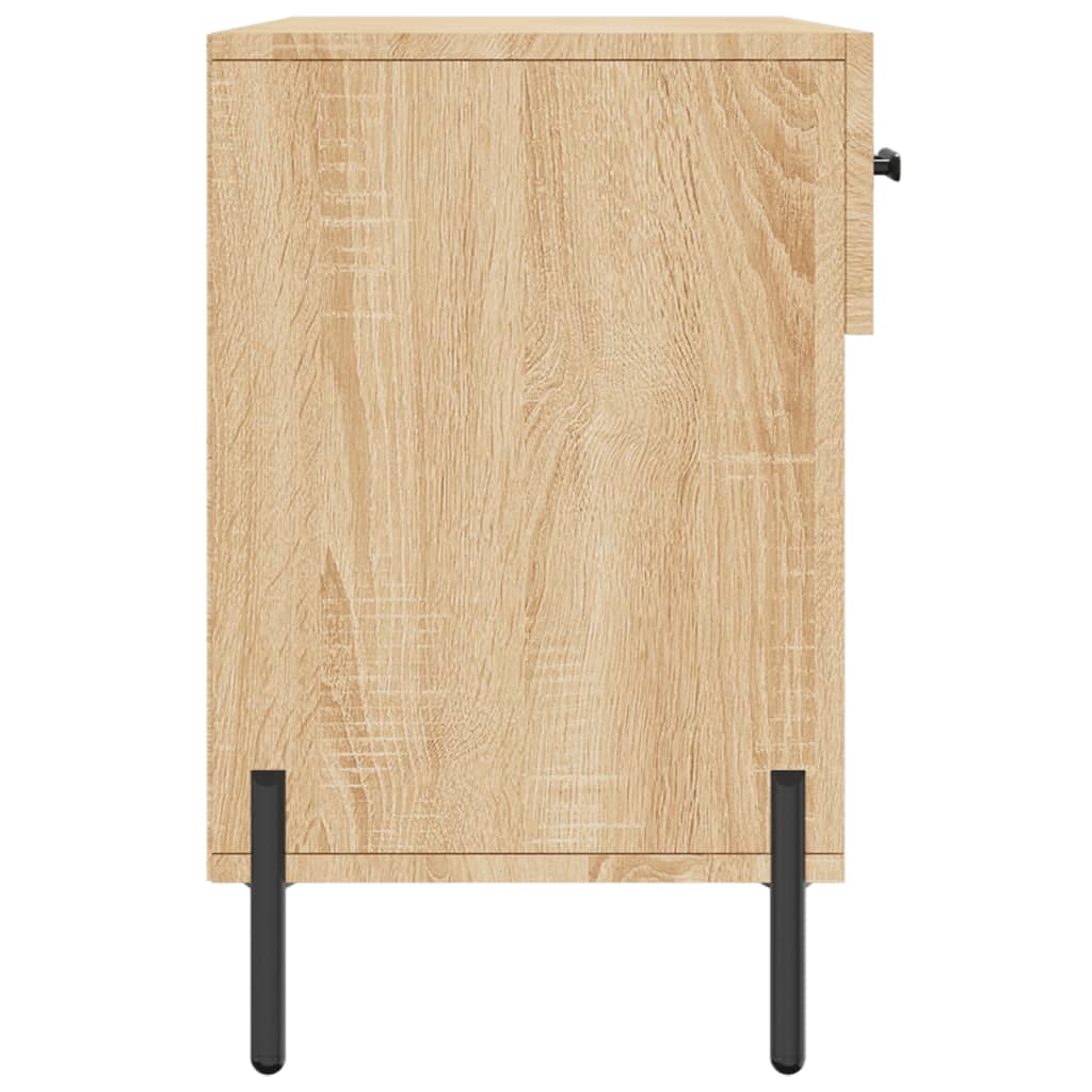 Banc à chaussures chêne sonoma 102x35x55 cm bois d'ingénierie - XIOS