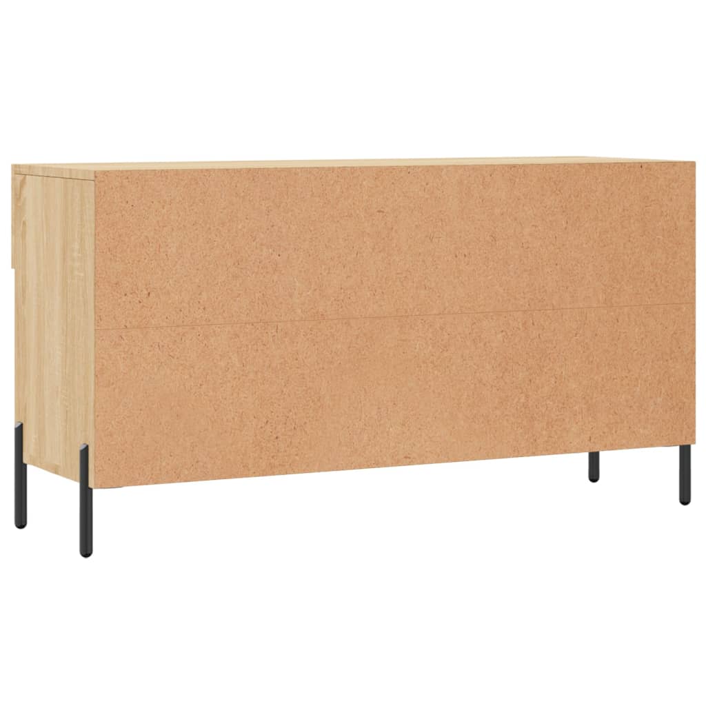 Banc à chaussures chêne sonoma 102x35x55 cm bois d'ingénierie - XIOS