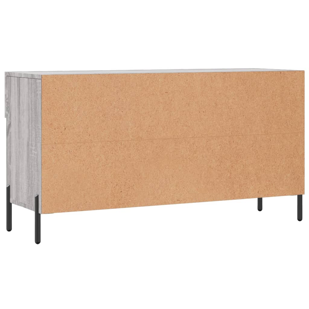 Banc à chaussures sonoma gris 102x35x55 cm bois d'ingénierie - XIOS