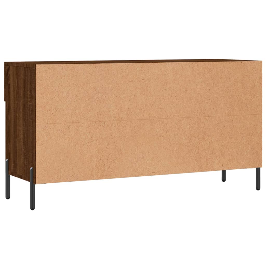 Banc à chaussures chêne marron 102x35x55 cm bois d'ingénierie - XIOS