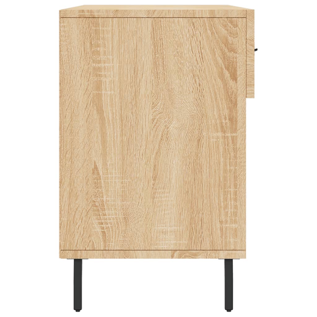 Banc à chaussures chêne sonoma 102x35x55 cm bois d'ingénierie - XIOS