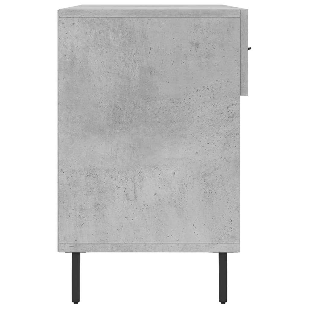 Banc à chaussures gris béton 102x35x55 cm bois d'ingénierie - XIOS