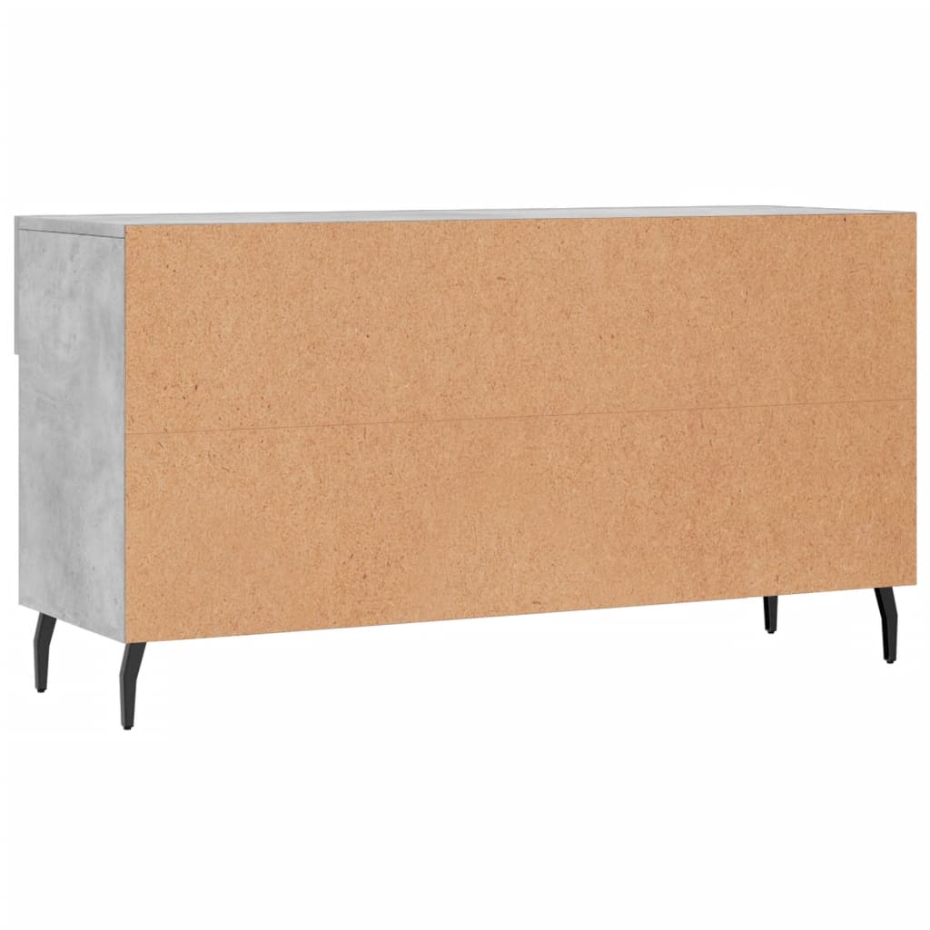 Banc à chaussures gris béton 102x35x55 cm bois d'ingénierie - XIOS