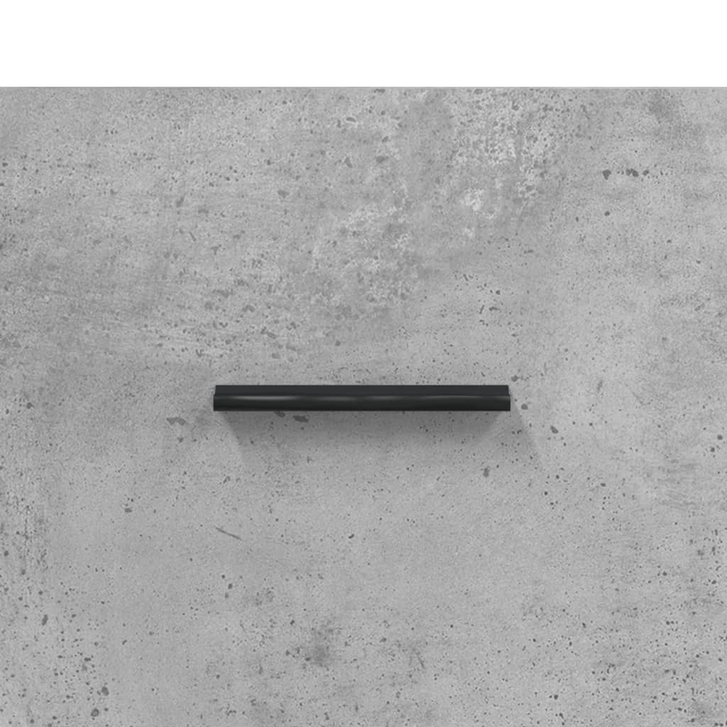 Banc à chaussures gris béton 102x35x55 cm bois d'ingénierie - XIOS