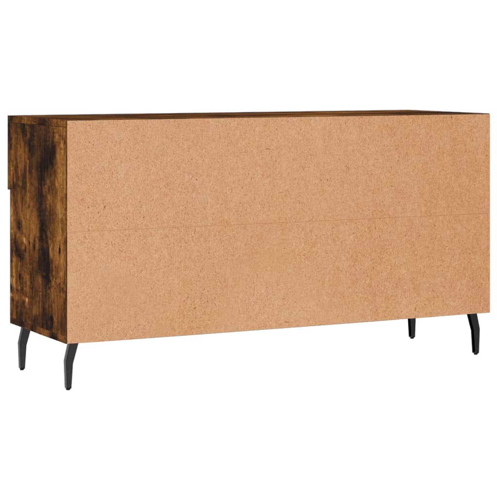 Banc à chaussures chêne fumé 102x35x55 cm bois d'ingénierie - XIOS