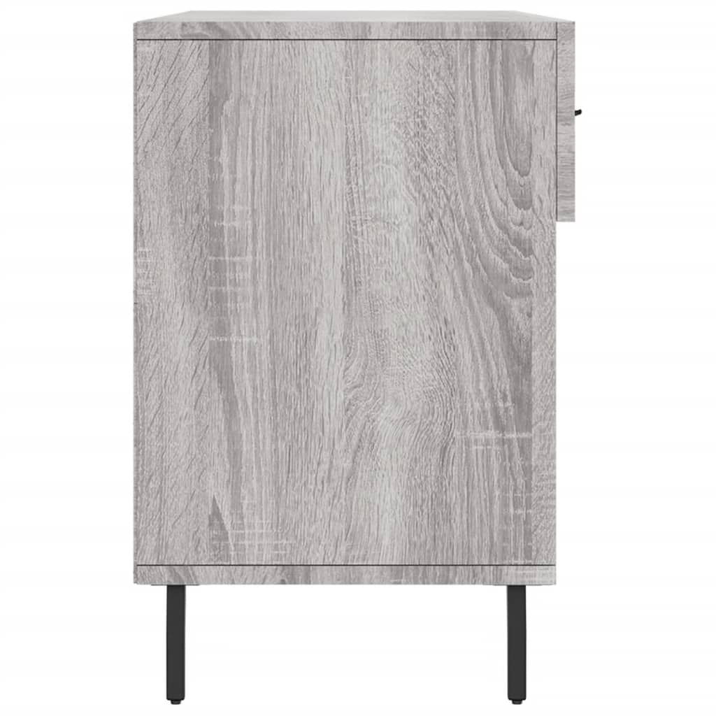 Banc à chaussures sonoma gris 102x35x55 cm bois d'ingénierie - XIOS