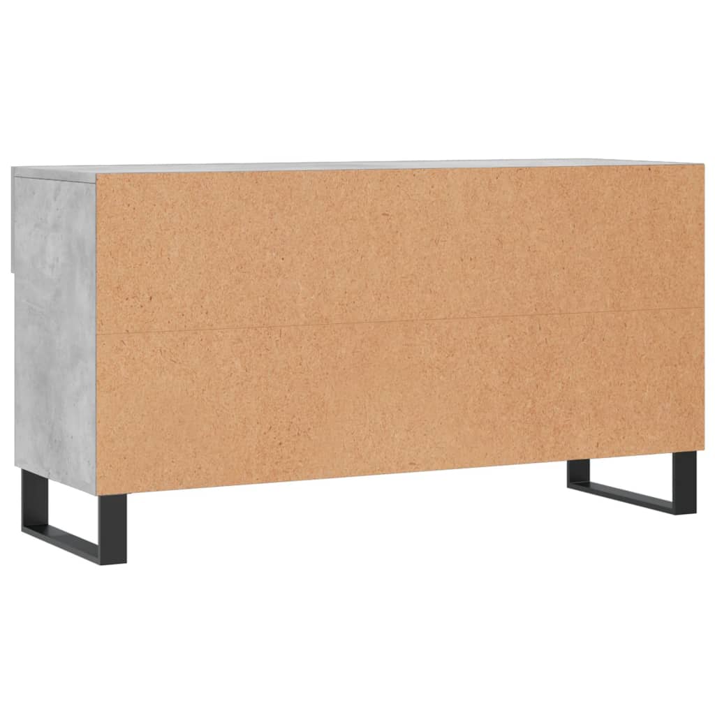 Banc à chaussures gris béton 102x35x55 cm bois d'ingénierie - XIOS