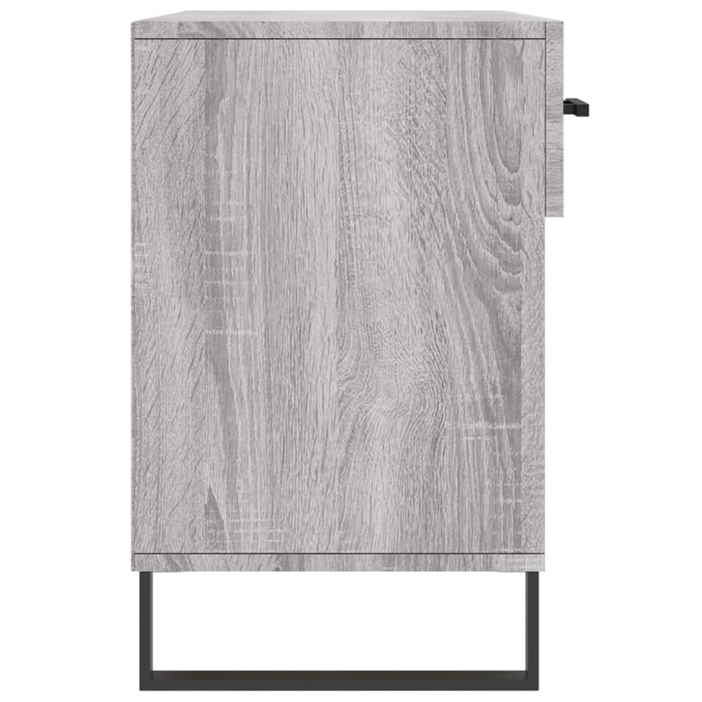 Banc à chaussures sonoma gris 102x35x55 cm bois d'ingénierie - XIOS
