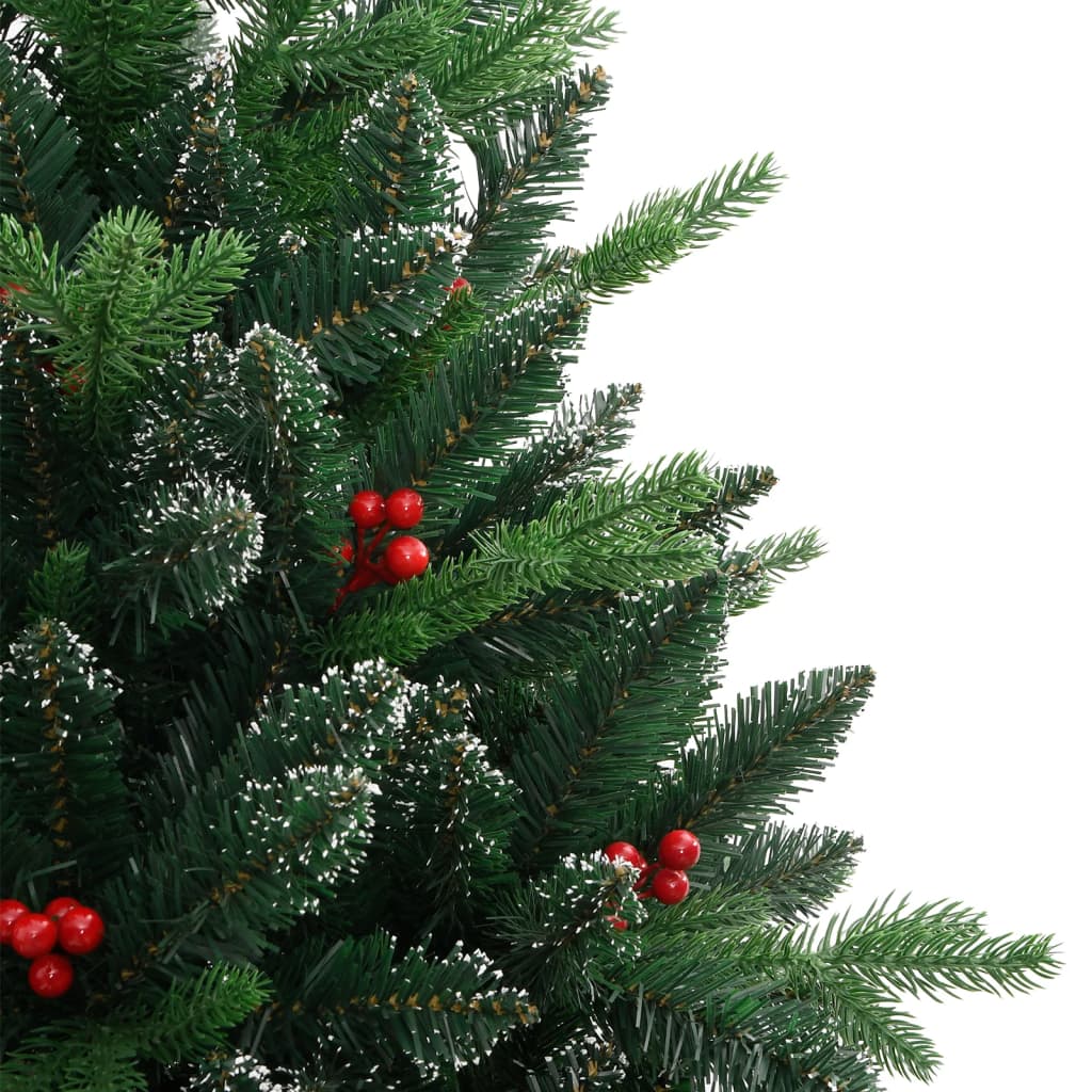 Sapin de Noël artificiel à charnières avec baies rouges 150 cm - XIOS