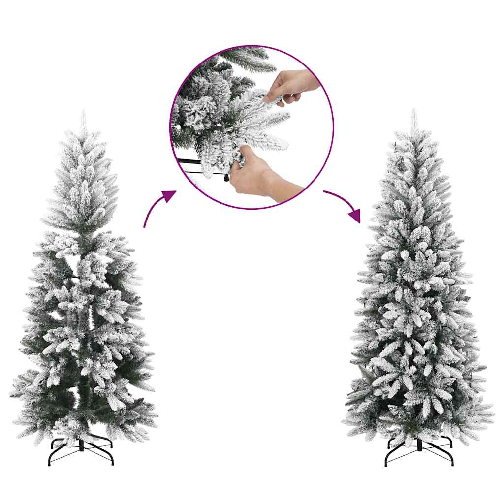 Sapin de Noël artificiel avec neige floquée 150 cm