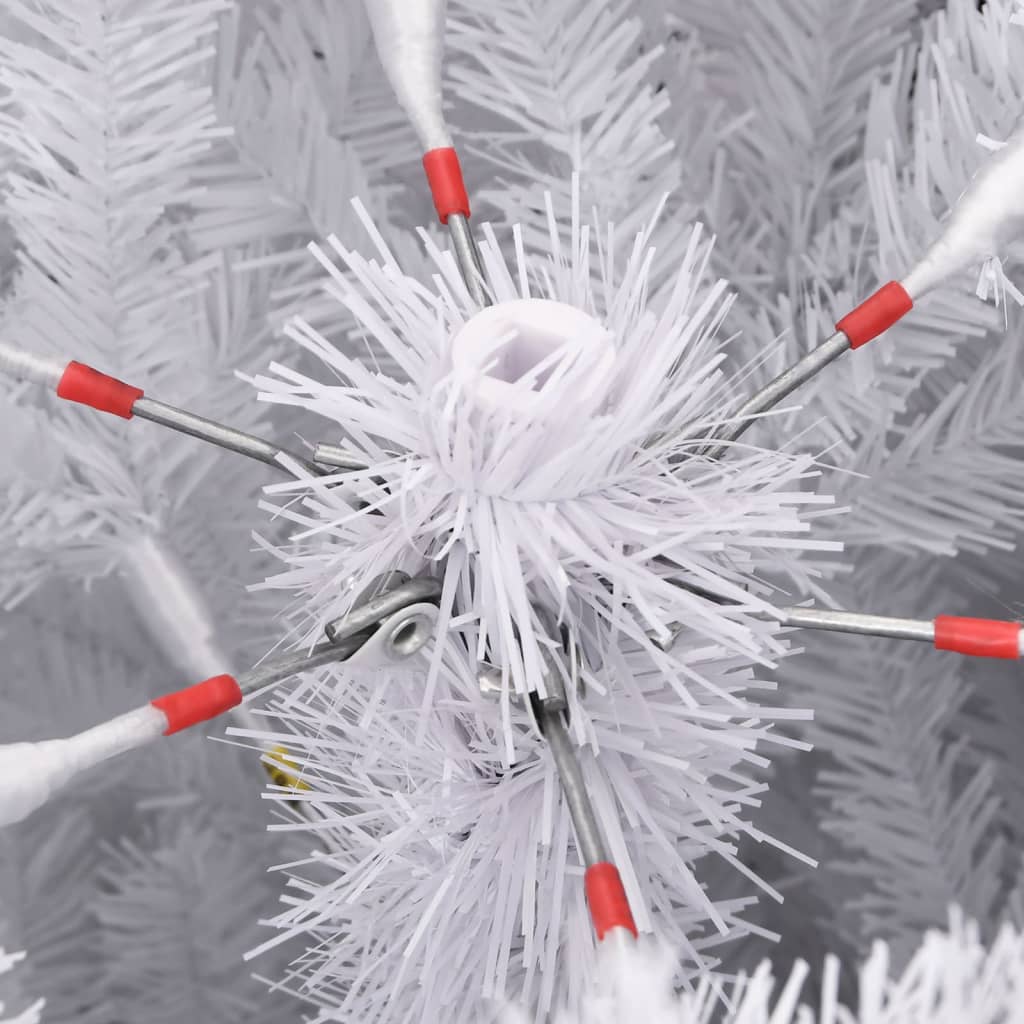 Sapin de Noël artificiel à charnières avec neige floquée 210 cm