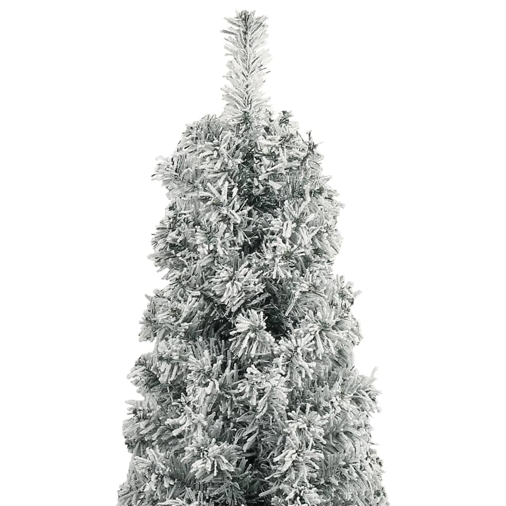 Sapin de Noël mince avec support et flocon de neige 270 cm PVC - XIOS