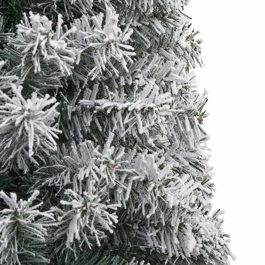 Sapin de Noël mince avec support et flocon de neige 270 cm PVC - XIOS