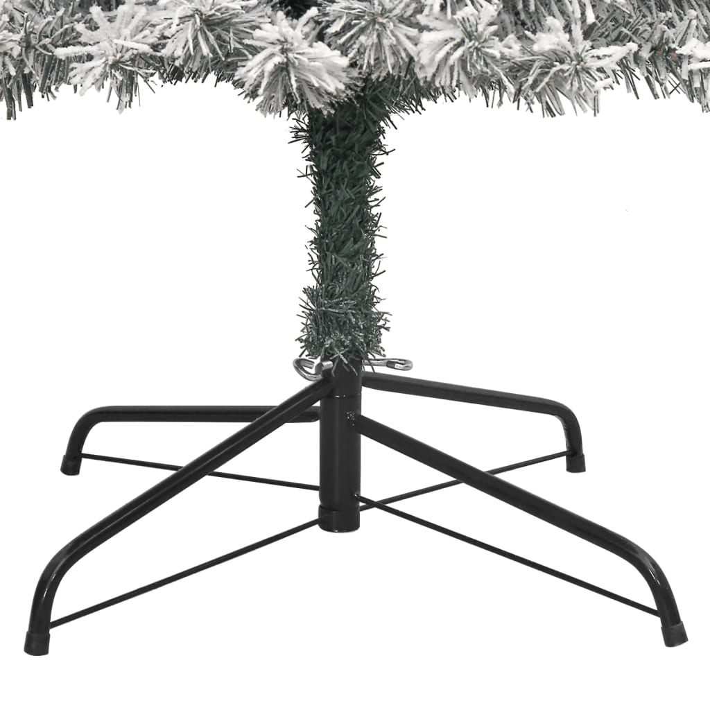 Sapin de Noël mince avec support et flocon de neige 270 cm PVC - XIOS