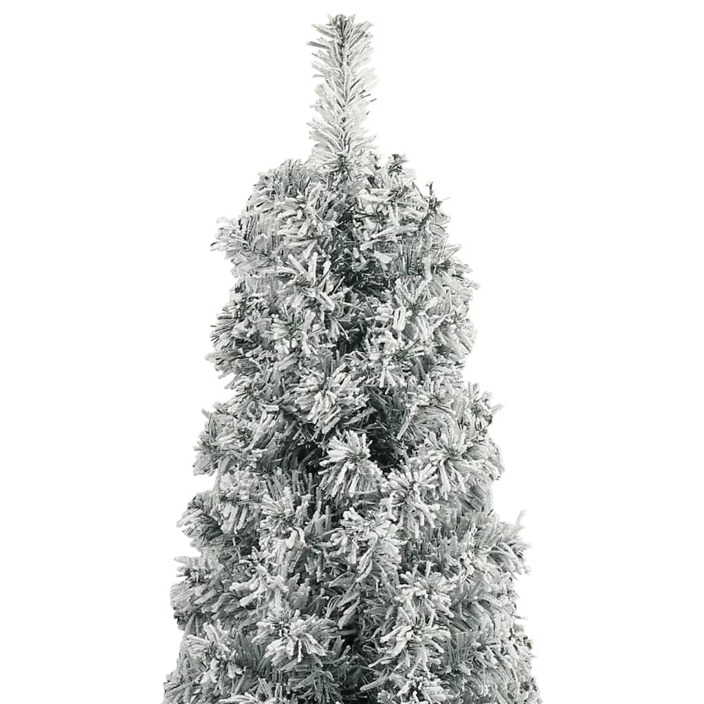 Sapin de Noël mince avec support et flocon de neige 300 cm PVC - XIOS