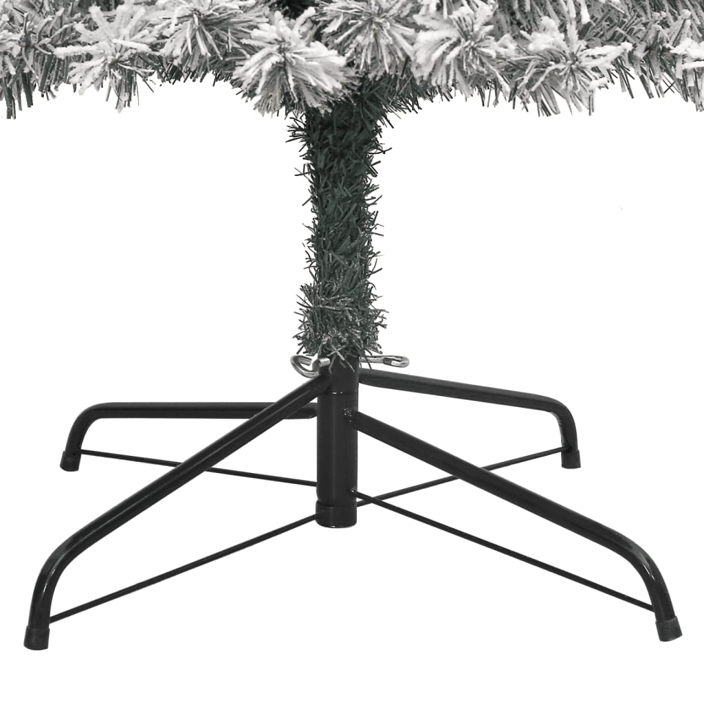 Sapin de Noël mince avec support et flocon de neige 300 cm PVC - XIOS