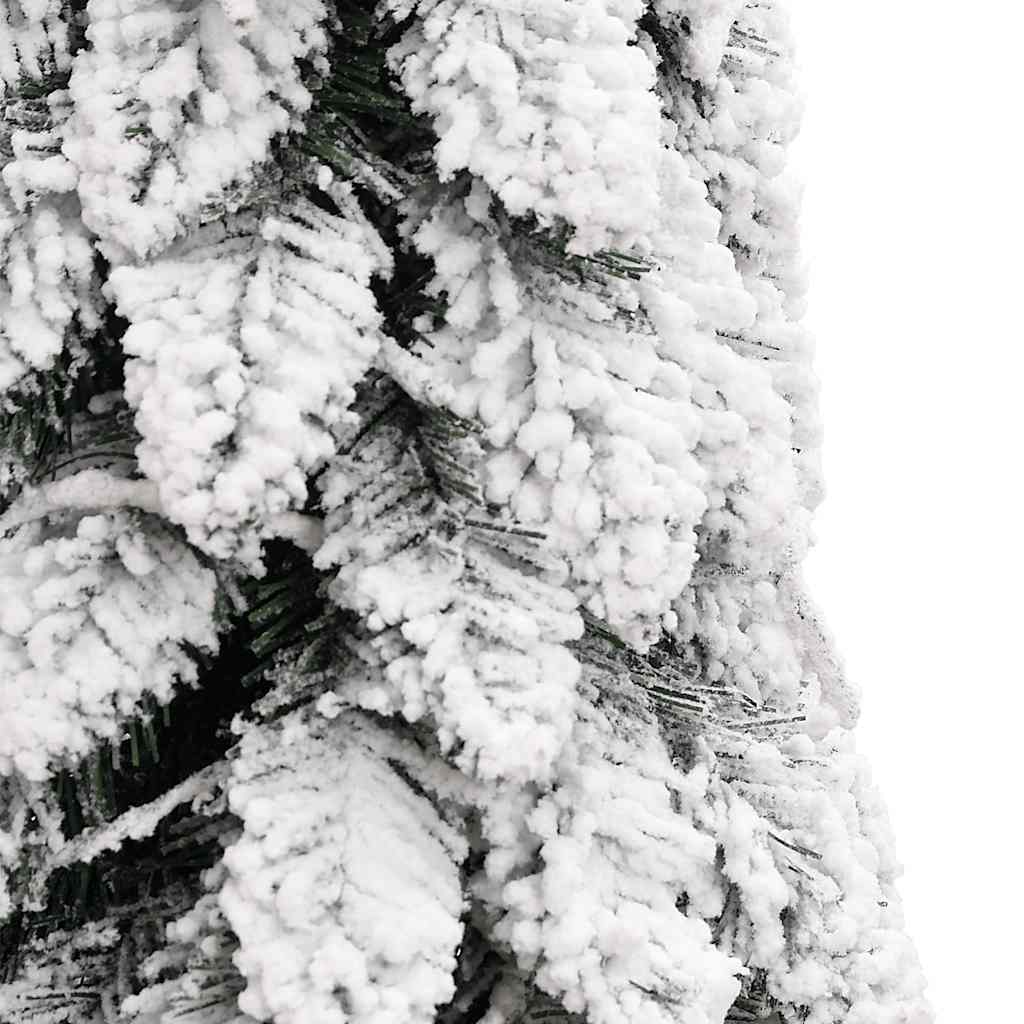 Sapin de Noël artificiel pré-éclairé avec 60 LED/neige floquée - XIOS