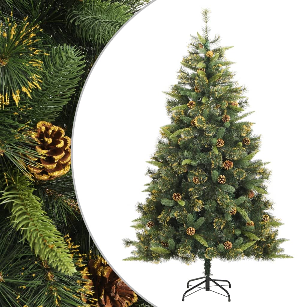 Sapin de Noël artificiel articulé avec pommes de pin 240 cm - XIOS