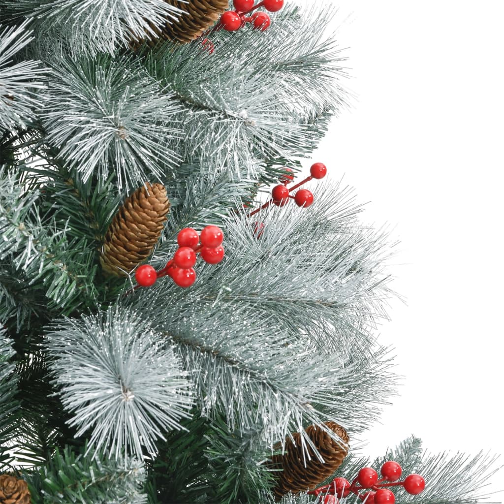 Sapin de Noël artificiel avec pommes de pin et baies 210 cm - XIOS