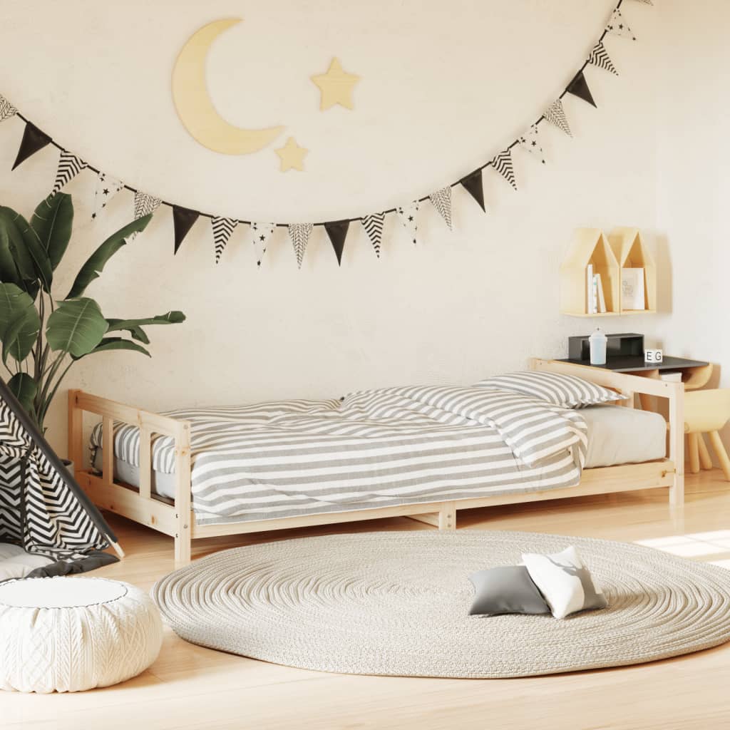 Cadre de lit pour enfants 90x200 cm bois de pin massif - XIOS