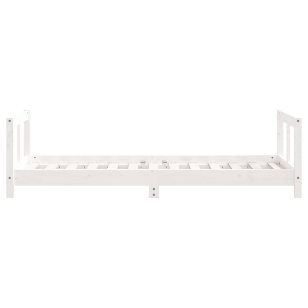 Cadre de lit pour enfant blanc 80x160 cm bois de pin massif - XIOS