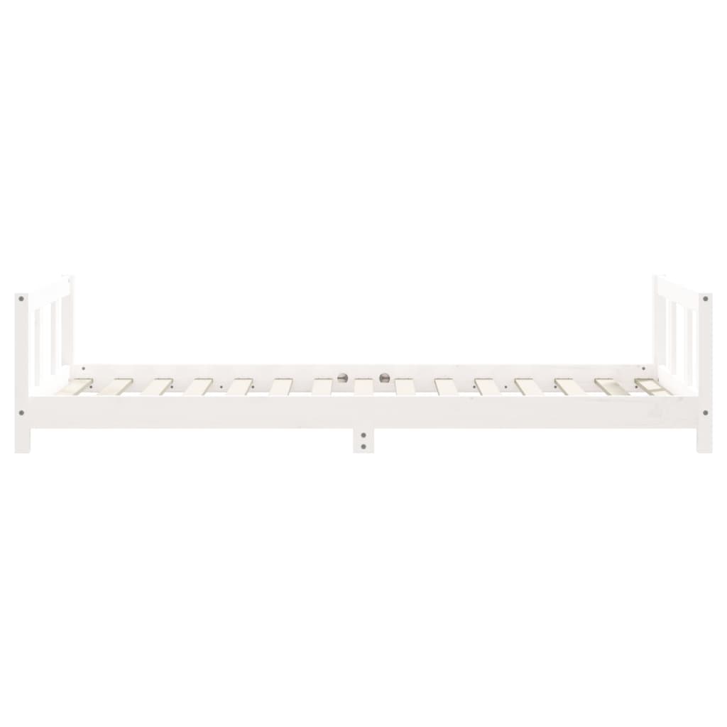 Cadre de lit pour enfants blanc 90x190 cm bois de pin massif - XIOS