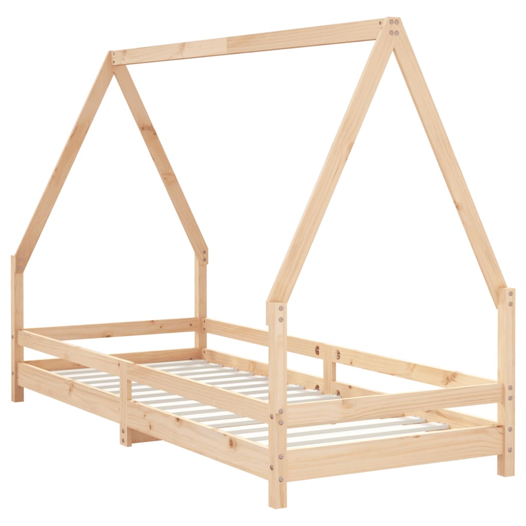 Cadre de lit pour enfants 90x200 cm bois de pin massif - XIOS