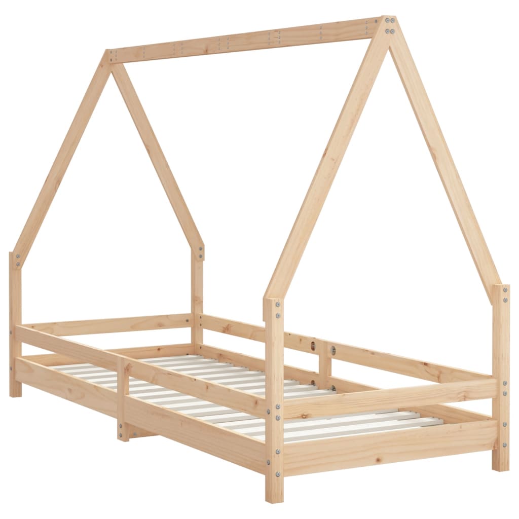 Cadre de lit pour enfants 90x200 cm bois de pin massif - XIOS