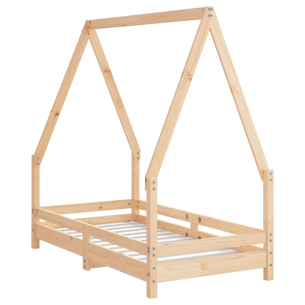 Cadre de lit pour enfant 70x140 cm bois de pin massif Lits bébés et enfants vidaXL