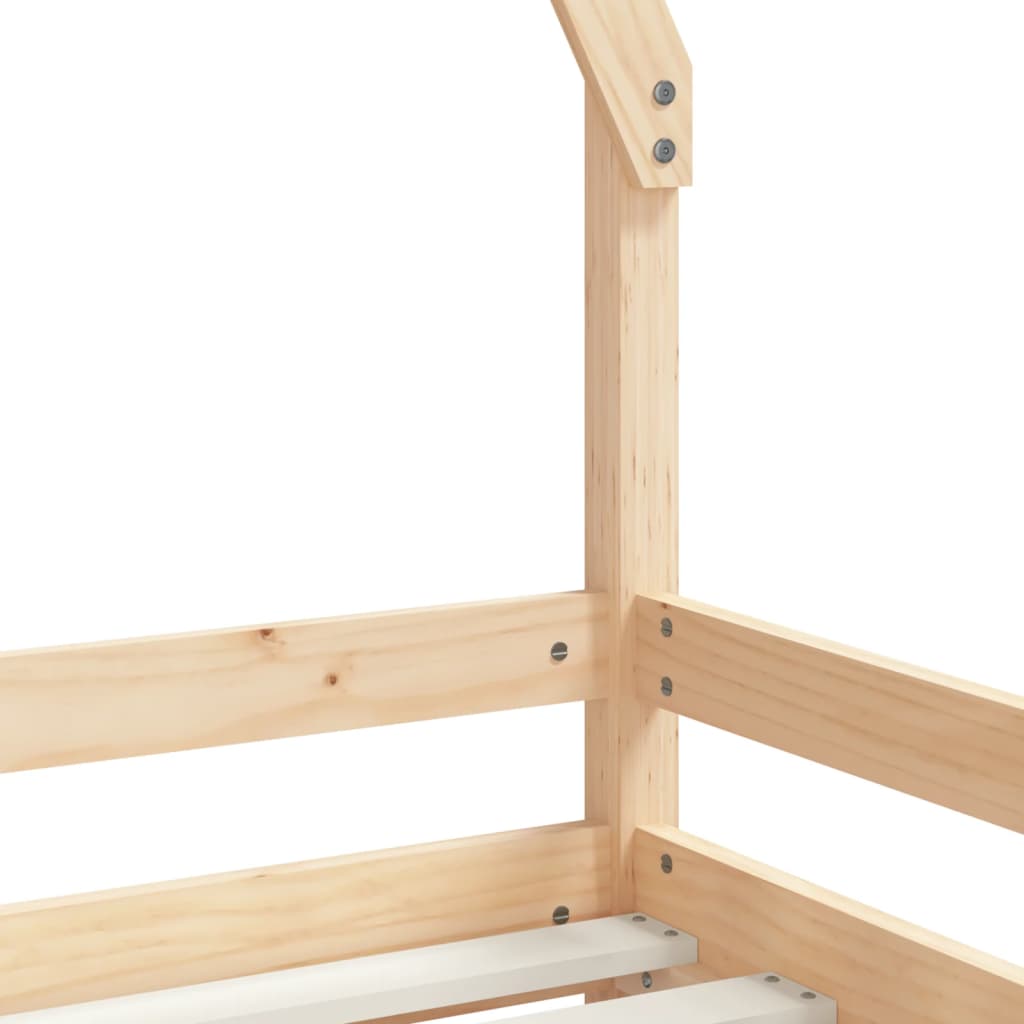 Cadre de lit pour enfant 70x140 cm bois de pin massif Lits bébés et enfants vidaXL
