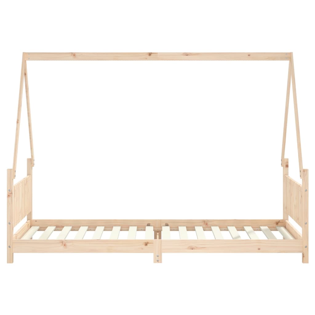 Cadre de lit pour enfants 90x200 cm bois de pin massif Lits bébés et enfants vidaXL   