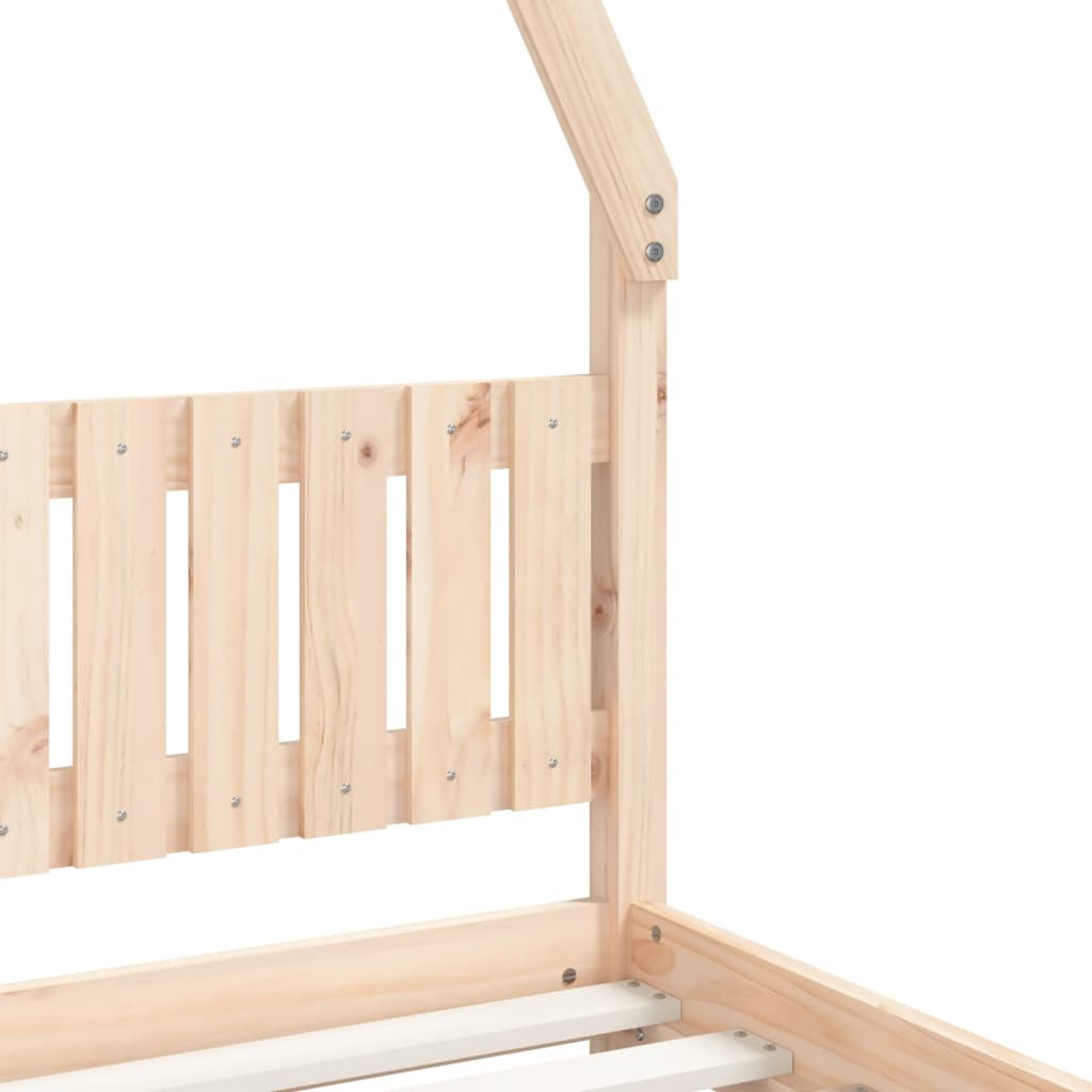 Cadre de lit pour enfants 90x200 cm bois de pin massif Lits bébés et enfants vidaXL   
