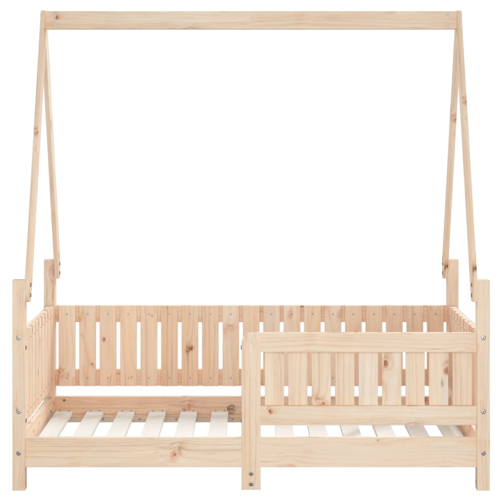 Cadre de lit pour enfant 70x140 cm bois de pin massif Lits bébés et enfants vidaXL   