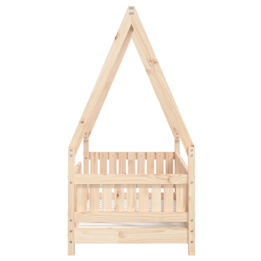 Cadre de lit pour enfant 70x140 cm bois de pin massif Lits bébés et enfants vidaXL   