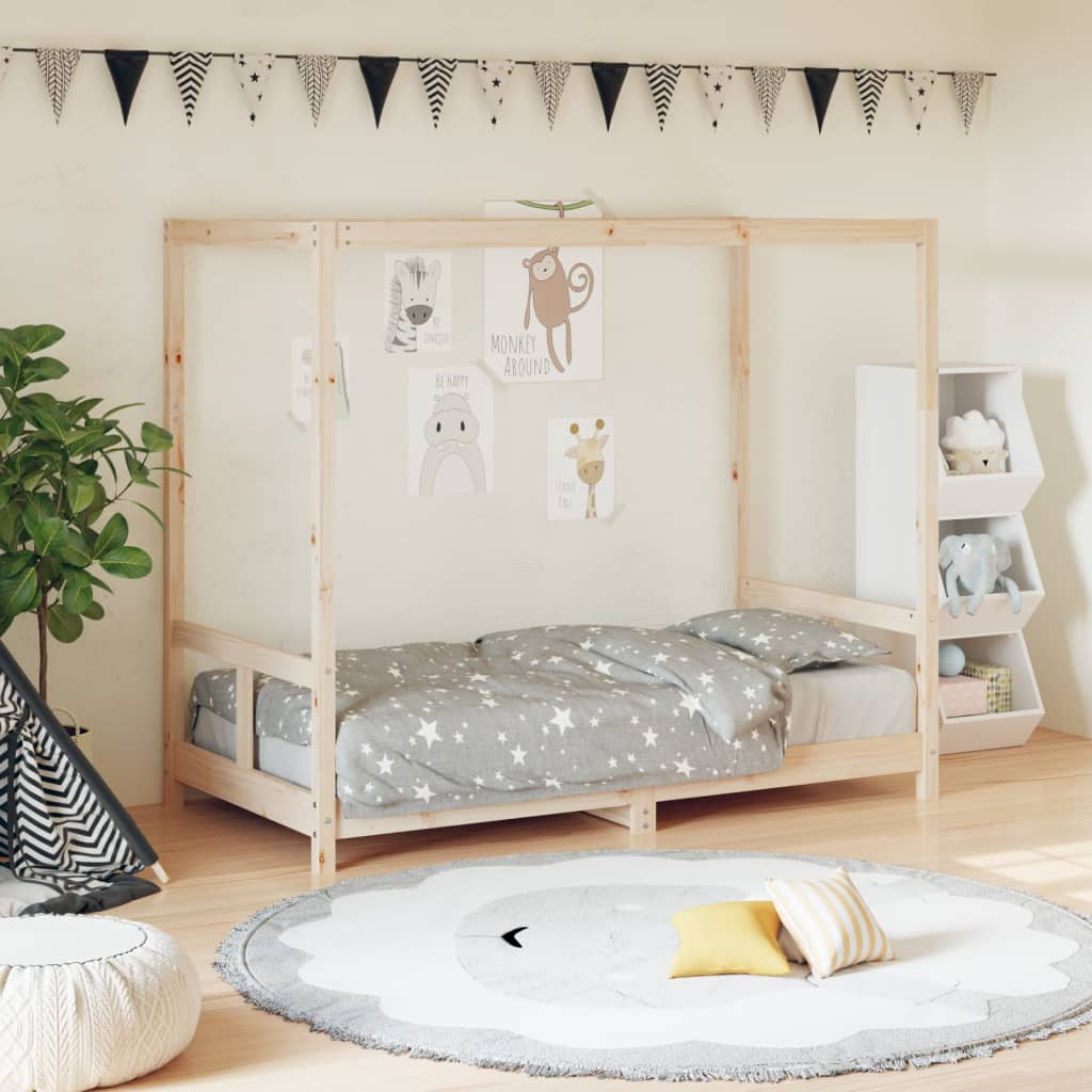 Cadre de lit pour enfant 80x160 cm bois de pin massif - XIOS