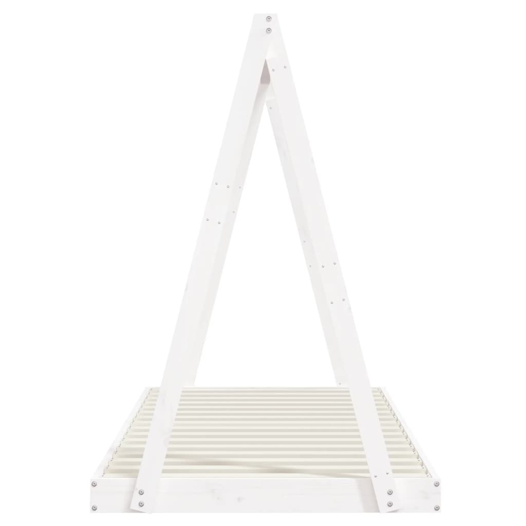 Cadre de lit pour enfants blanc 90x200 cm bois de pin massif - XIOS