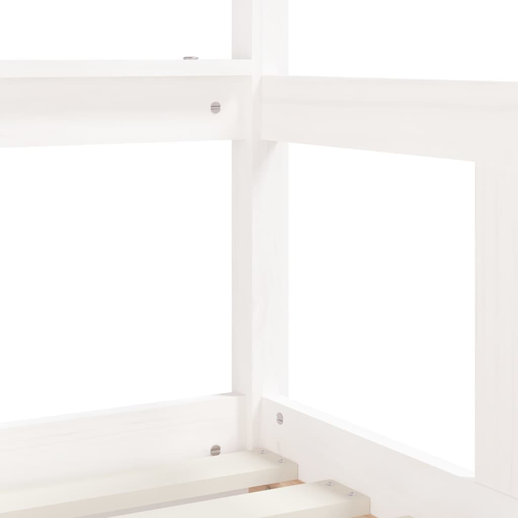 Cadre de lit enfant tiroirs blanc 70x140 cm bois de pin massif - XIOS